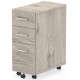 Rayleigh 3 Drawer Tall Narrow Under Desk Pedestal